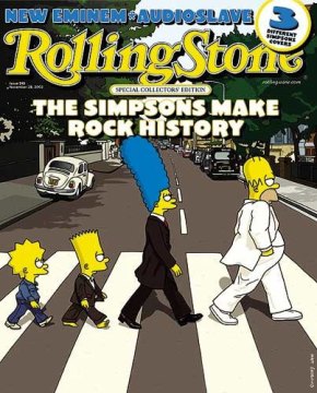 Simpsonlar, Rolling Stone dergisinin kapağında.